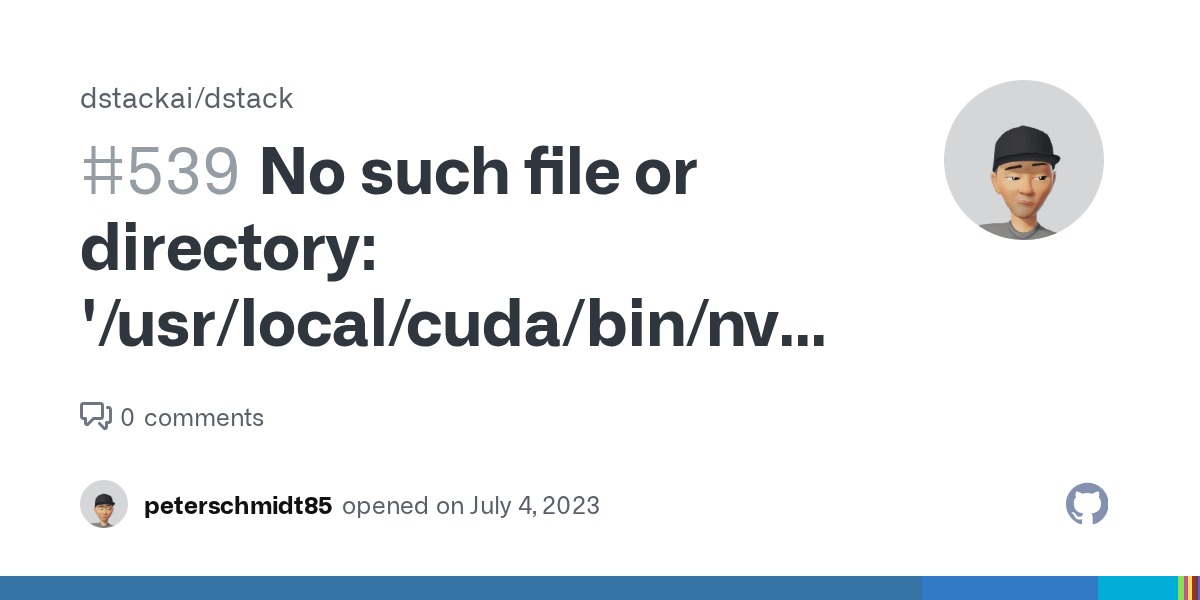 No such file or directory '/usr/local/cuda/bin/nvcc' · Issue 539