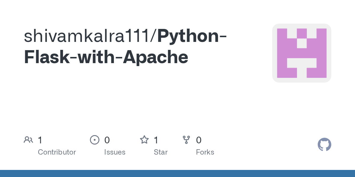 GitHub shivamkalra111/PythonFlaskwithApache