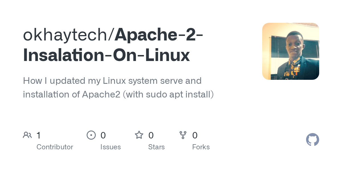 GitHub okhaytech/Apache2InsalationOnLinux How I updated my Linux