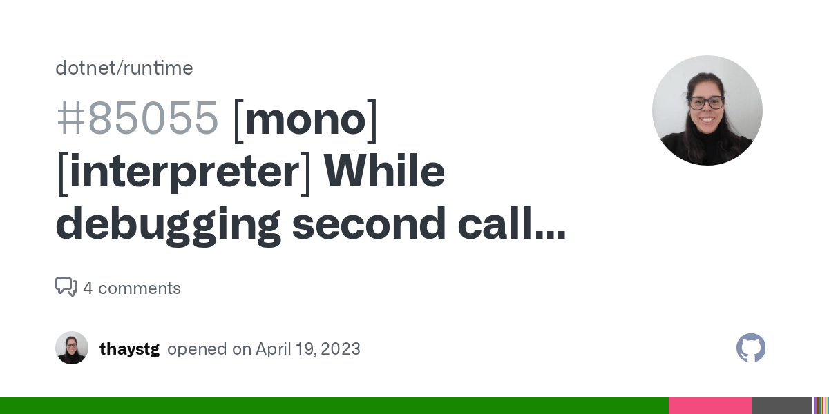 [mono][interpreter] While debugging second call stack level has the