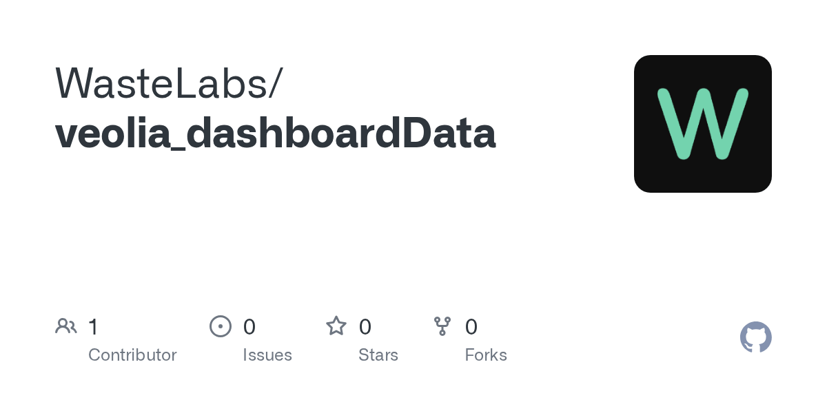 GitHub WasteLabs/veolia_dashboardData