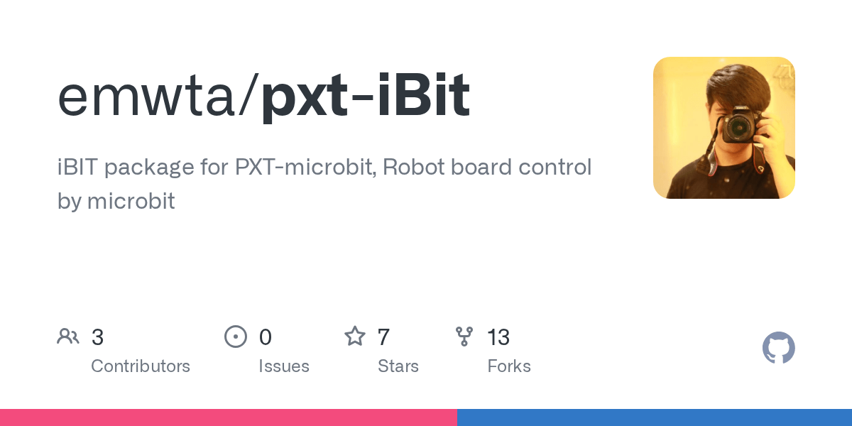 GitHub - emwta/pxt-iBit: iBIT package for PXT-microbit, Robot board control  by microbit