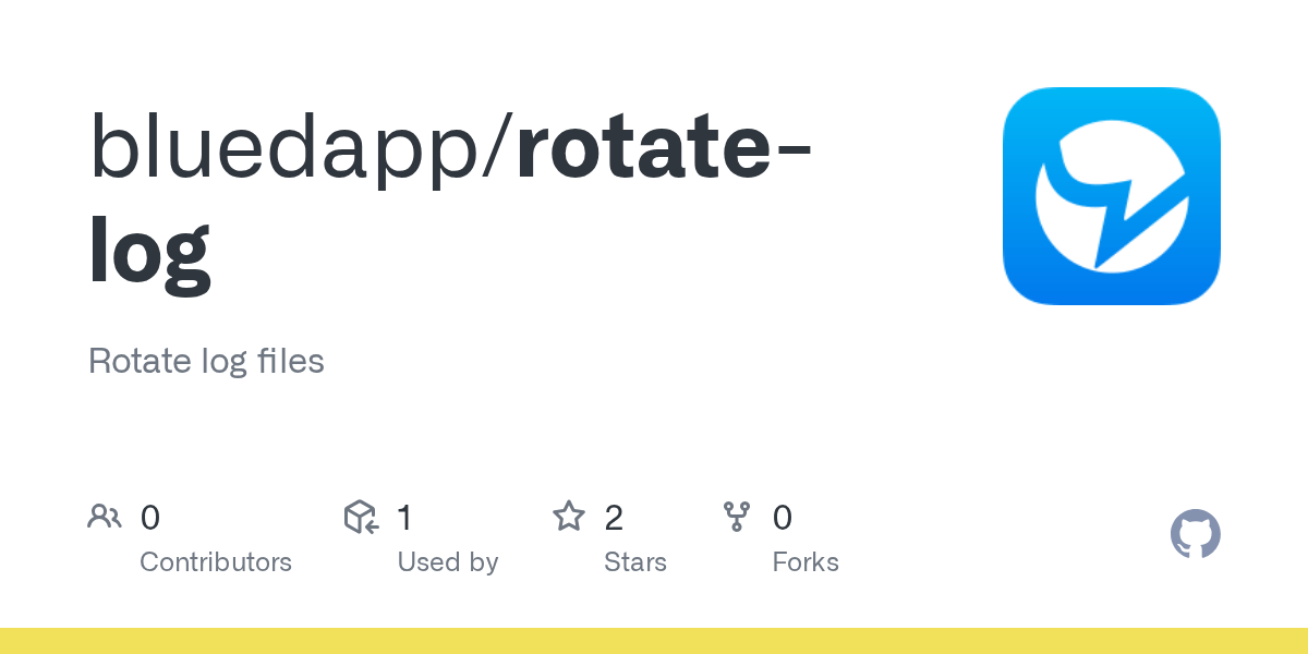 GitHub bluedapp/rotatelog Rotate log files