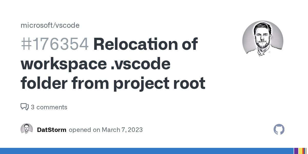 Relocation of workspace .vscode folder from project root · Issue