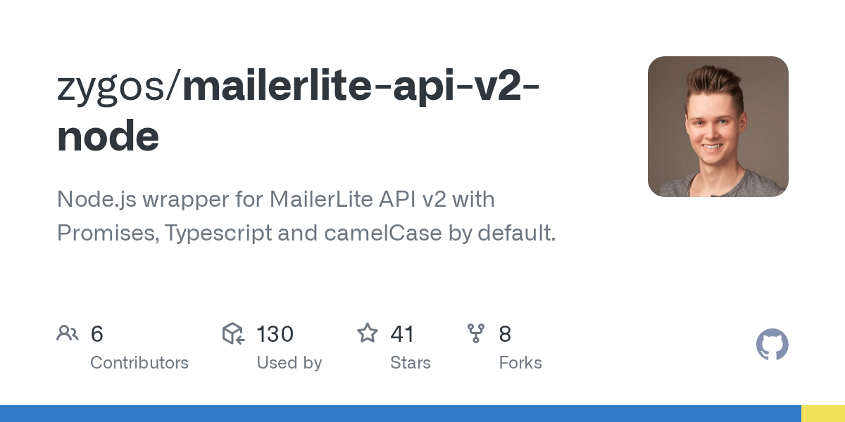 GitHub zygos/mailerliteapiv2node Node.js wrapper for MailerLite