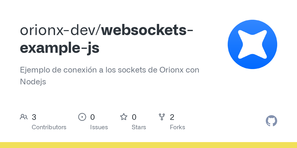 GitHub orionxdev/websocketsexamplejs Ejemplo de conexión a los