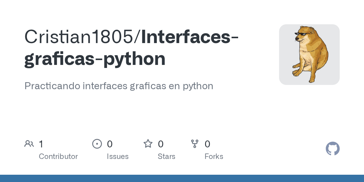 GitHub Cristian1805/Interfacesgraficaspython Practicando