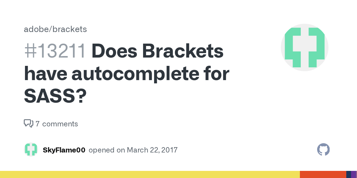 Does Brackets have for SASS? · Issue 13211 · adobe