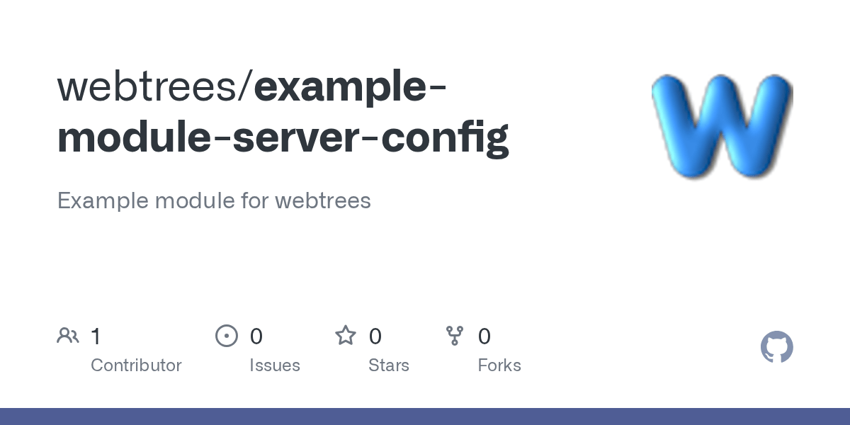 GitHub webtrees/examplemoduleserverconfig Example module for webtrees