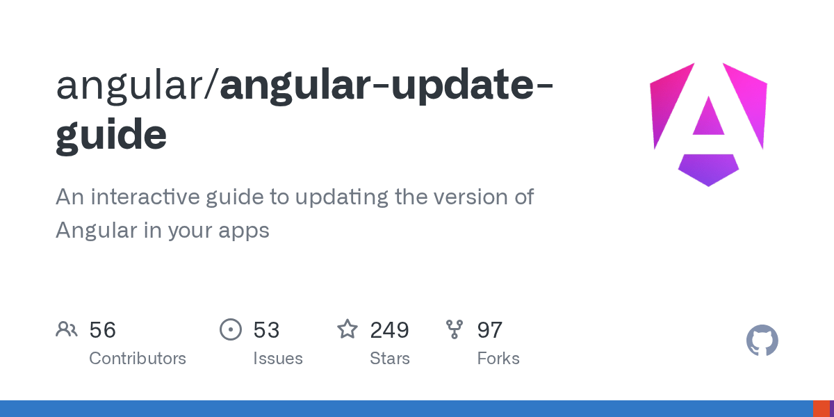 GitHub angular/angularupdateguide An interactive guide to updating