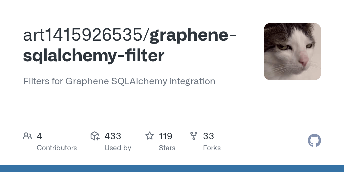 GitHub art1415926535/graphenesqlalchemyfilter Filters for Graphene
