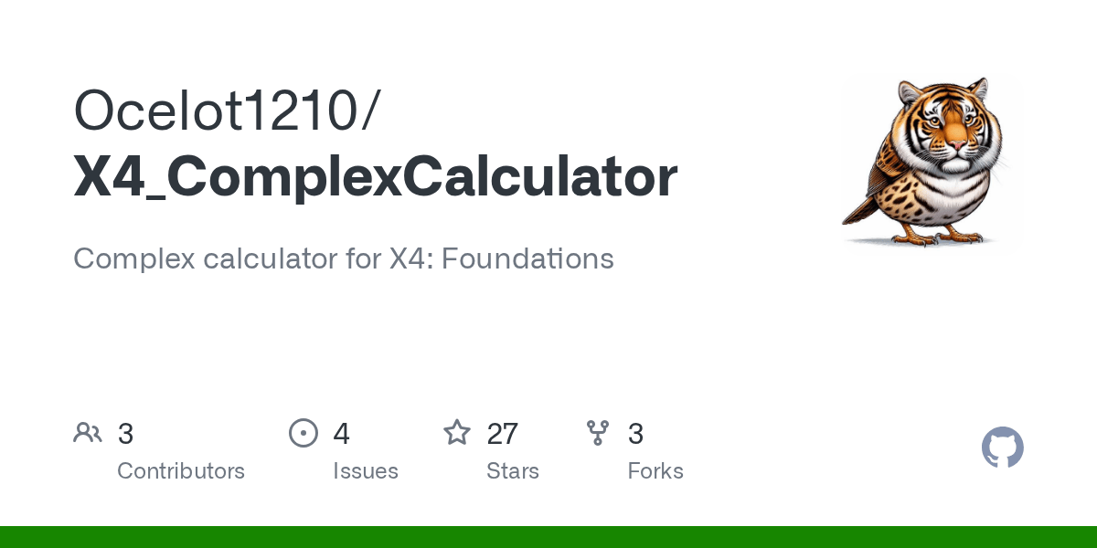 GitHub Complex calculator for X4