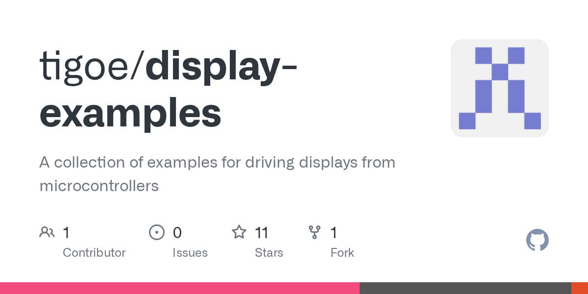 GitHub tigoe/displayexamples A collection of examples for driving