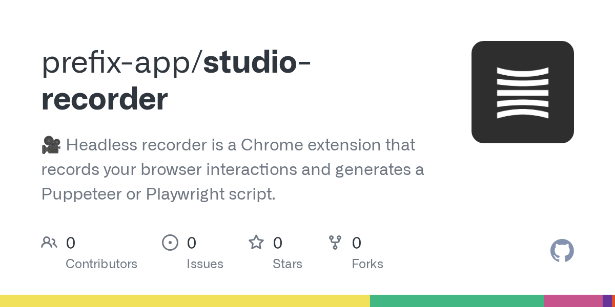 GitHub prefixapp/studiorecorder 🎥 Headless recorder is a Chrome
