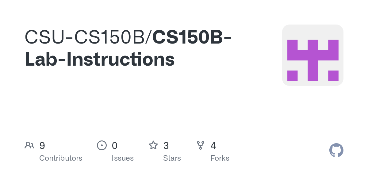 CS150B-Lab-Instructions/FilesAndCSV.md at main · CSU-CS150B/CS150B-Lab