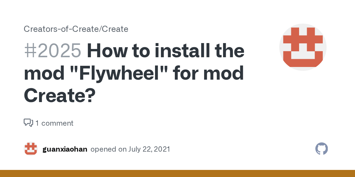 How to install the mod "Flywheel" for mod Create? · Issue 2025