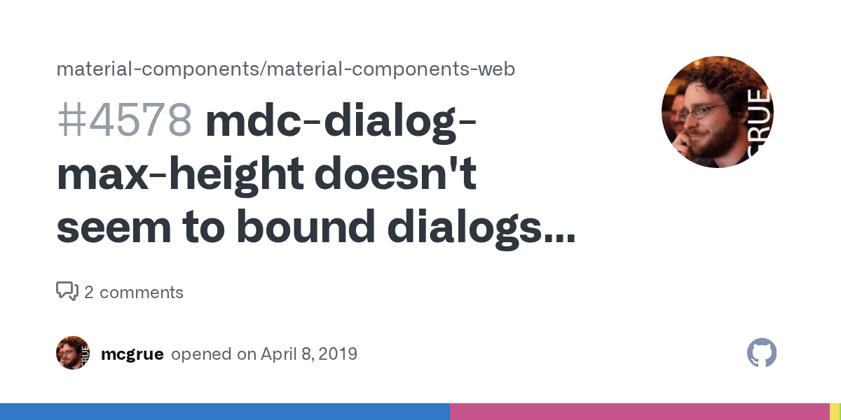 mdcdialogmaxheight doesn't seem to bound dialogs on largerthantiny