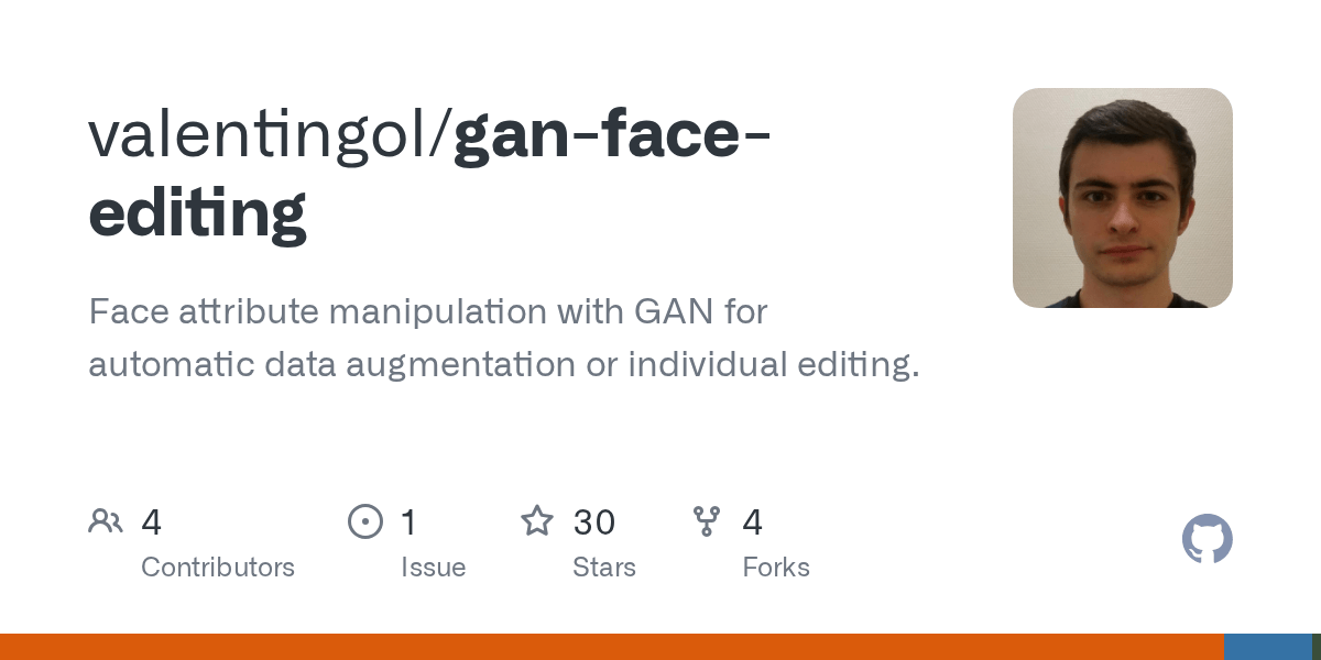GitHub valentingol/ganfaceediting Face attribute manipulation with