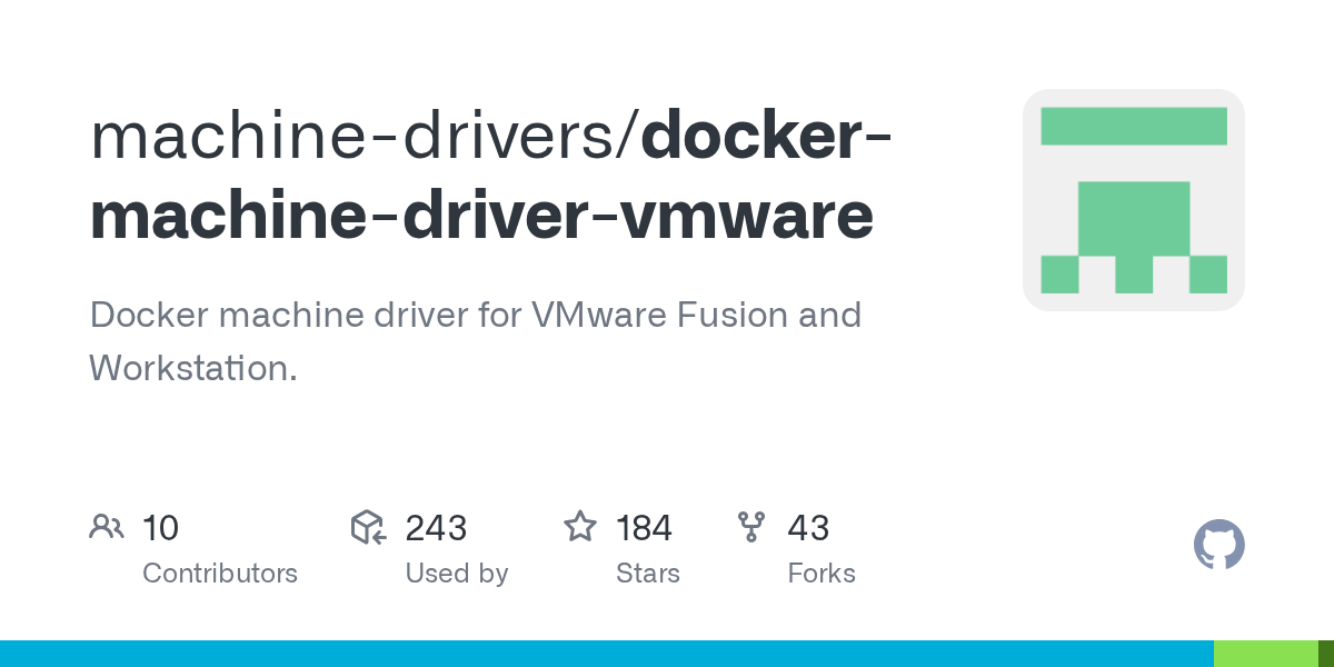 GitHub machinedrivers/dockermachinedrivervmware Docker machine driver for VMware Fusion