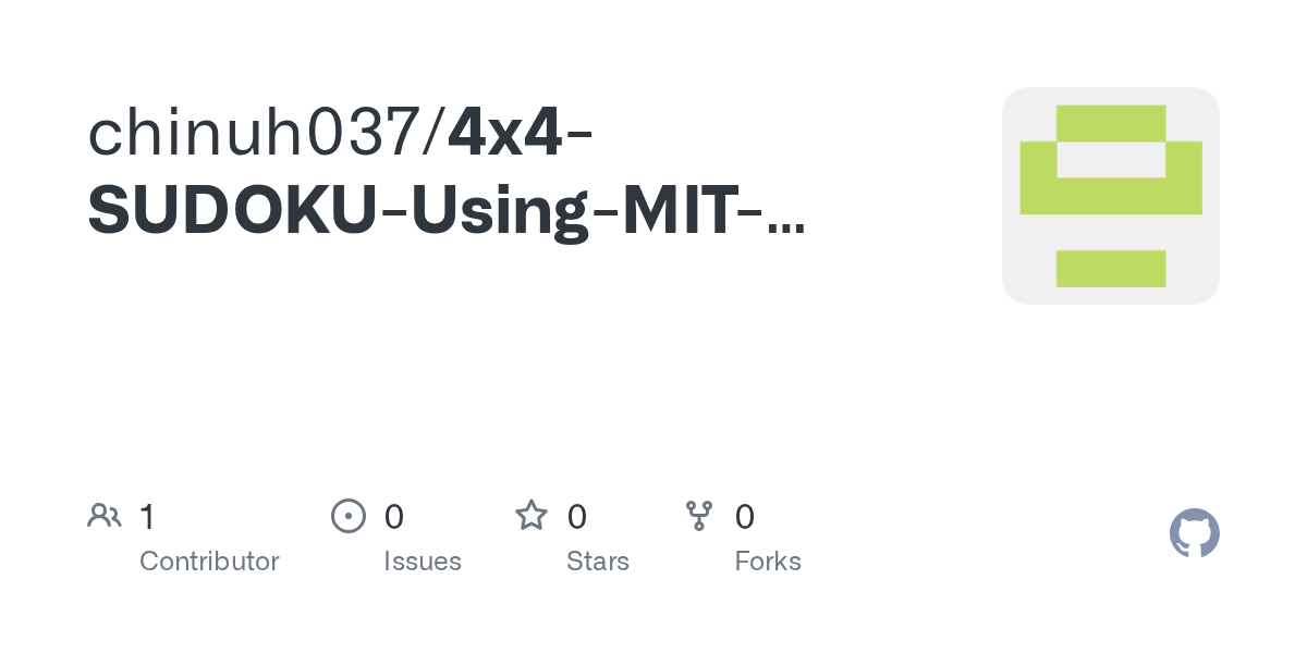 GitHub chinuh037/4x4SUDOKUUsingMITAPPINVENTOR