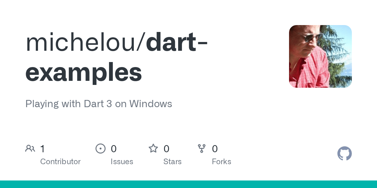 GitHub michelou/dartexamples Playing with Dart on Windows