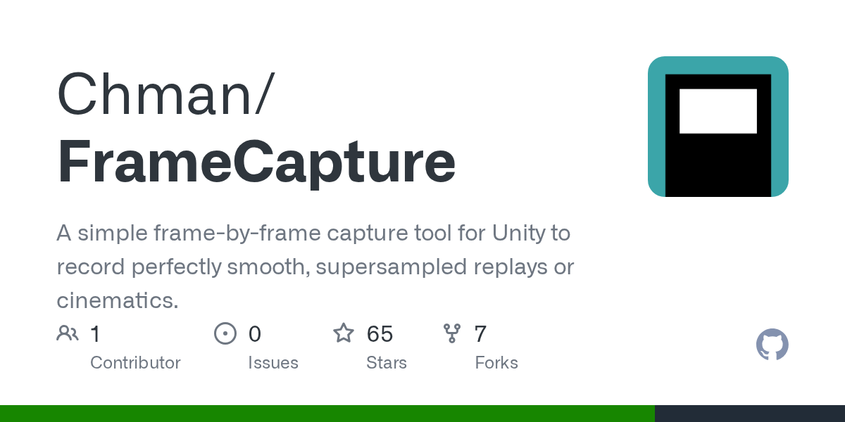 GitHub Chman/FrameCapture A simple framebyframe capture tool for