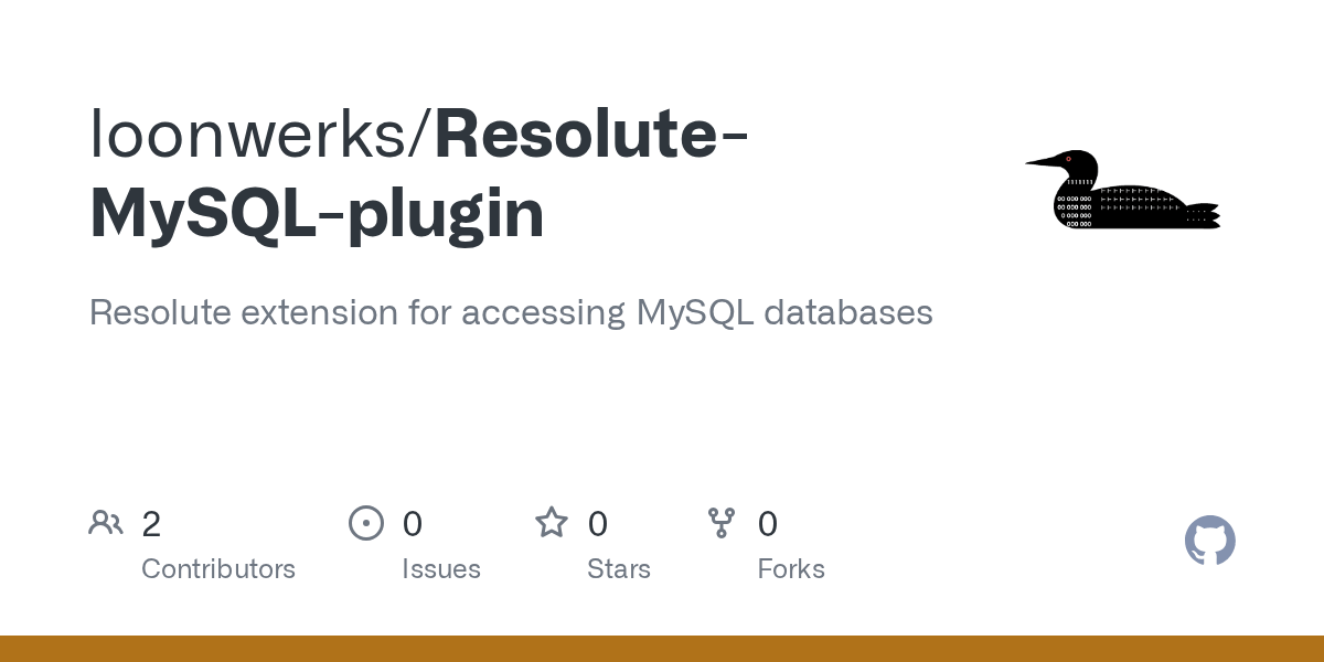 GitHub loonwerks/ResoluteMySQLplugin Resolute extension for