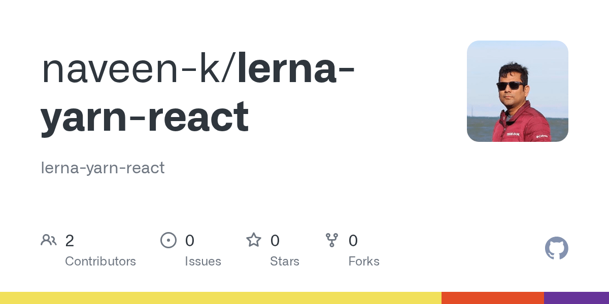 GitHub naveenk/lernayarnreact lernayarnreact