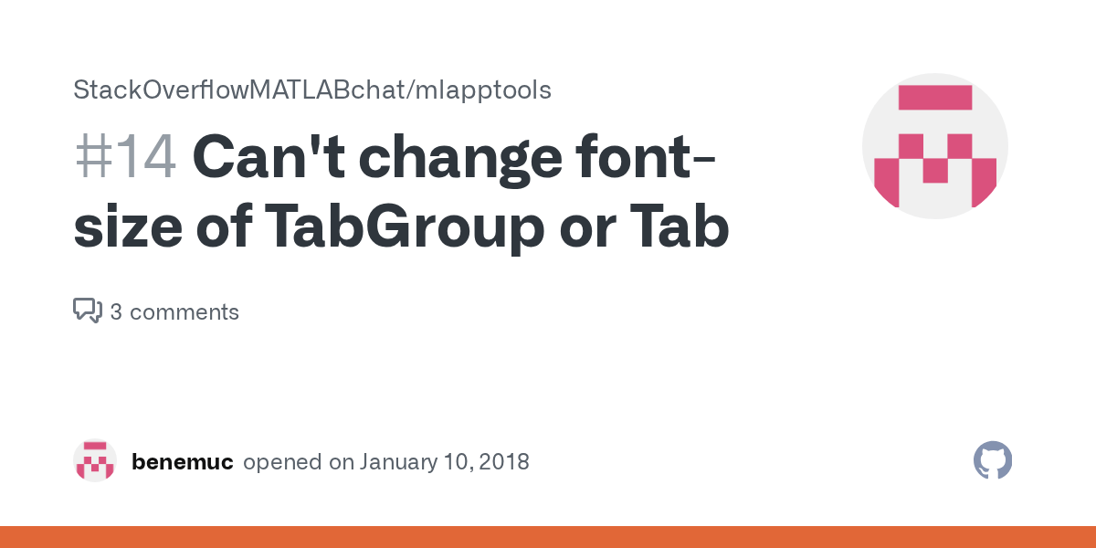 Can't change fontsize of TabGroup or Tab · Issue 14