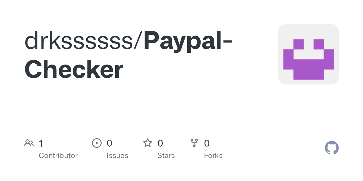 GitHub drkssssss/PaypalChecker