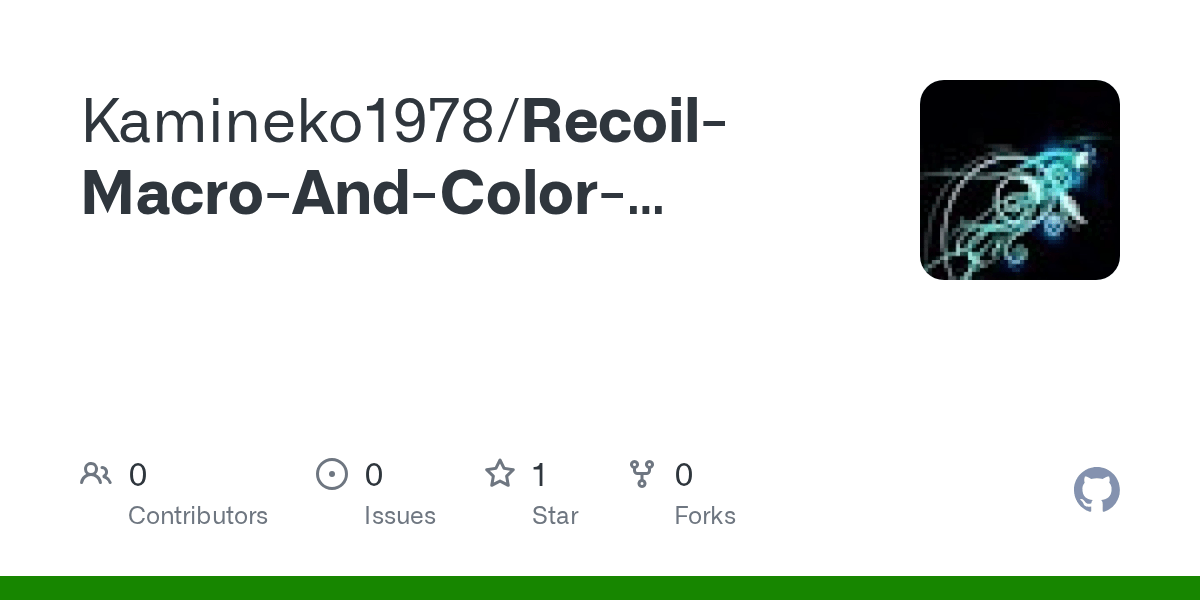 GitHub Kamineko1978/RecoilMacroAndColorTriggerbot