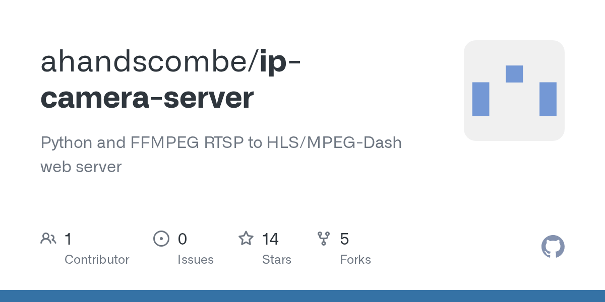 GitHub Python and FFMPEG RTSP to HLS