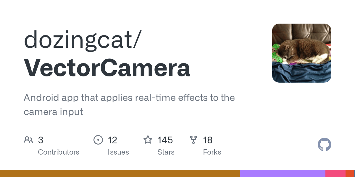 GitHub dozingcat/VectorCamera Android app that applies realtime