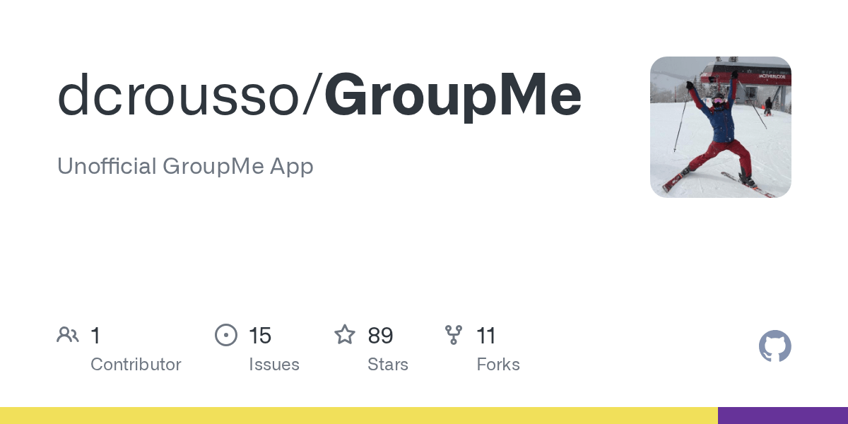 GitHub dcrousso/GroupMe Unofficial GroupMe App