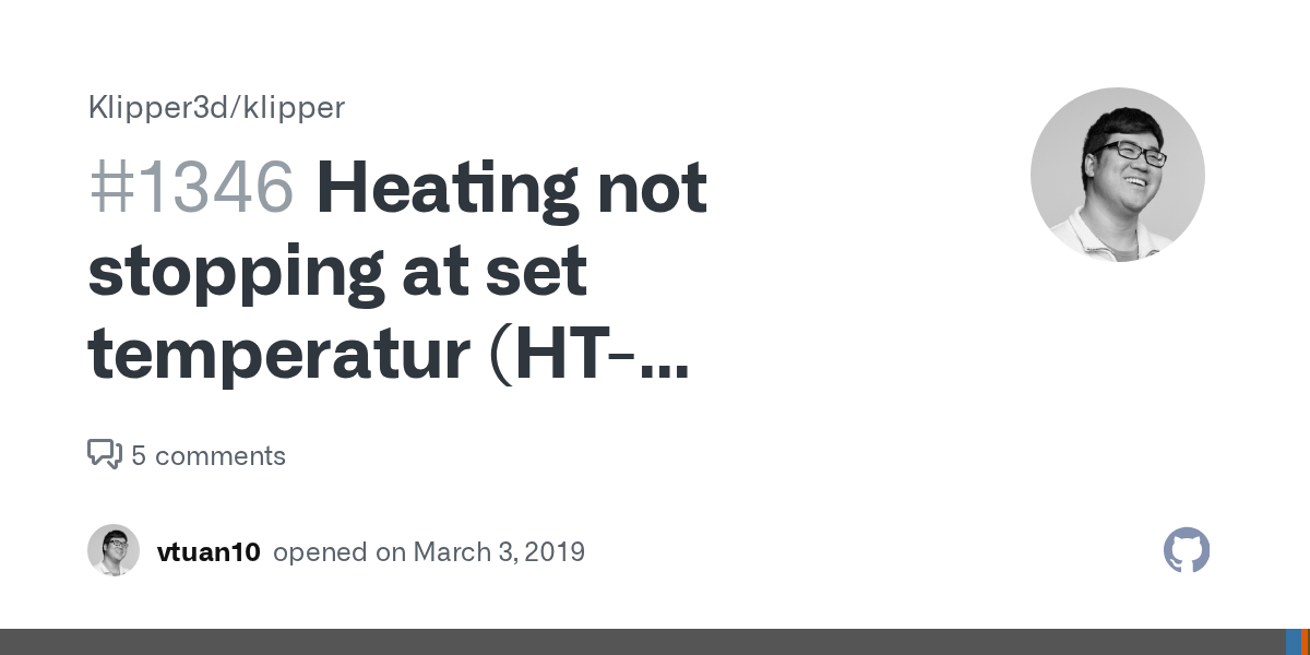 Heating not stopping at set temperatur (HTNTC100K) · Issue 1346