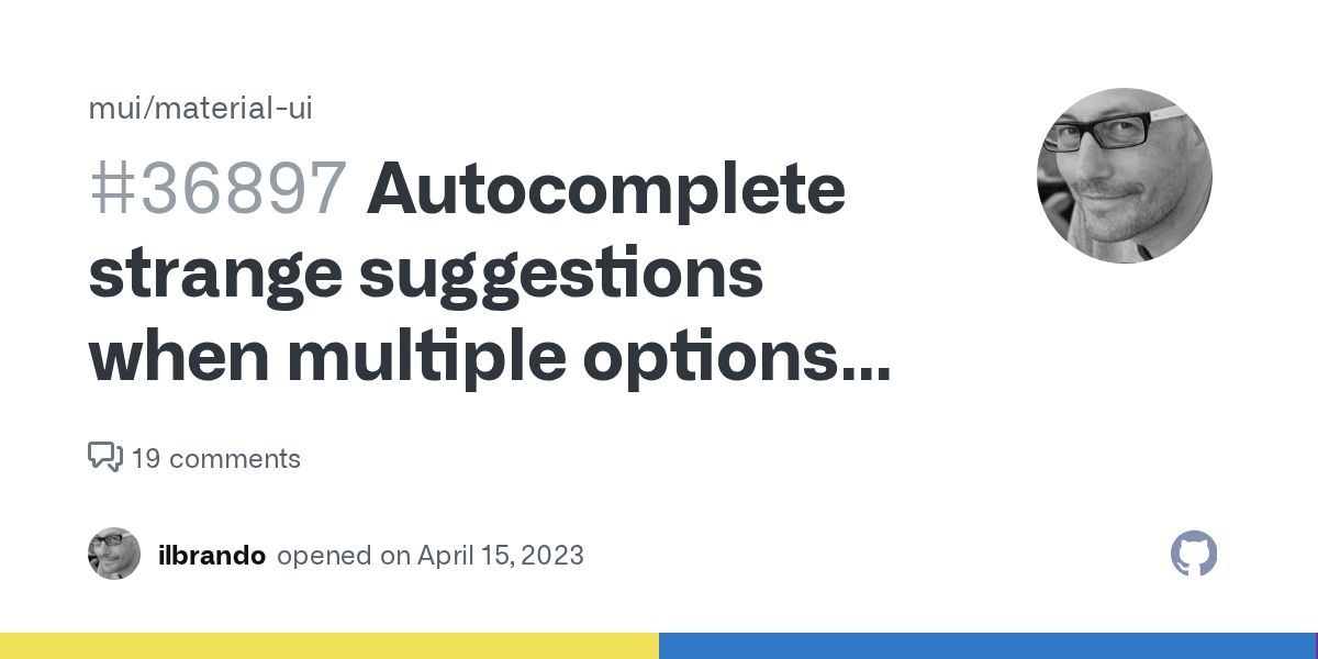 strange suggestions when multiple options have same label