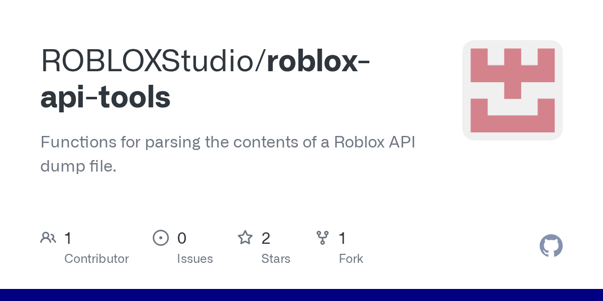 GitHub ROBLOXStudio/robloxapitools Functions for parsing the