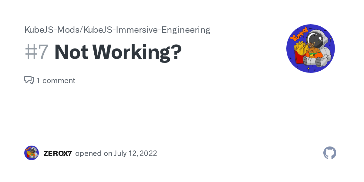 Not Working? · Issue 7 · KubeJSMods/KubeJSImmersiveEngineering · GitHub