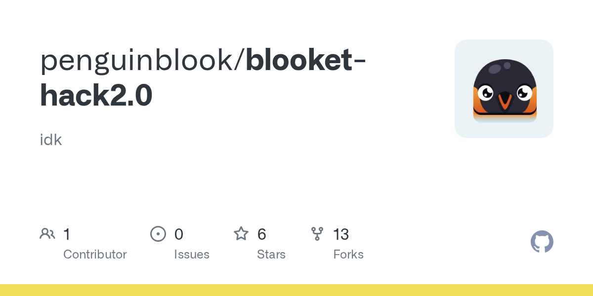 GitHub penguinblook/blookethack2.0 idk