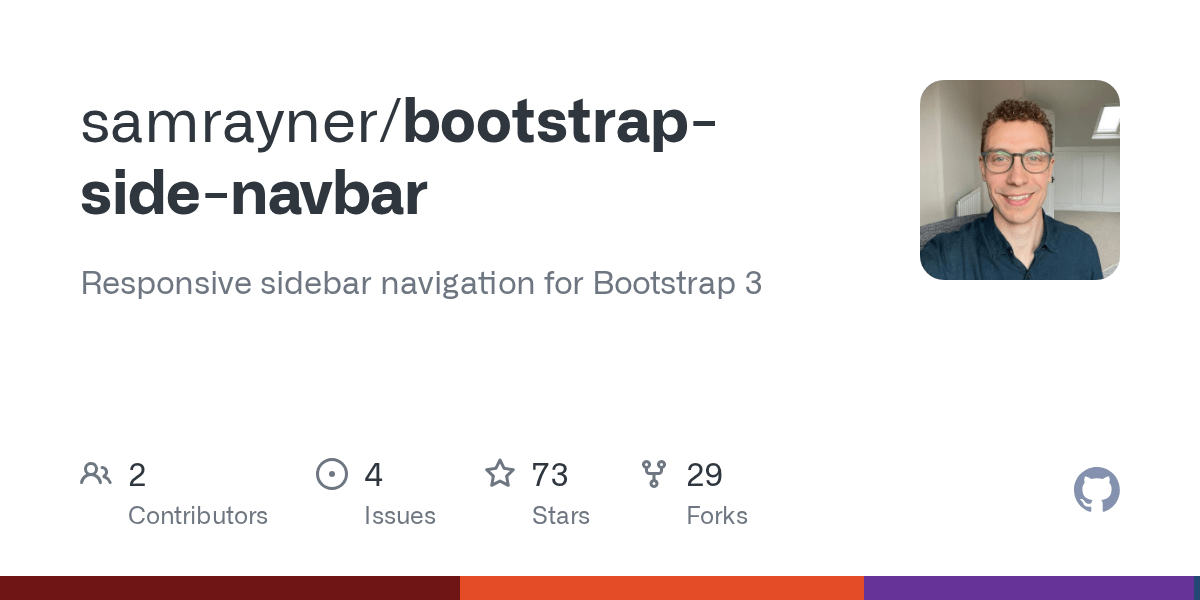GitHub samrayner/bootstrapsidenavbar Responsive sidebar navigation