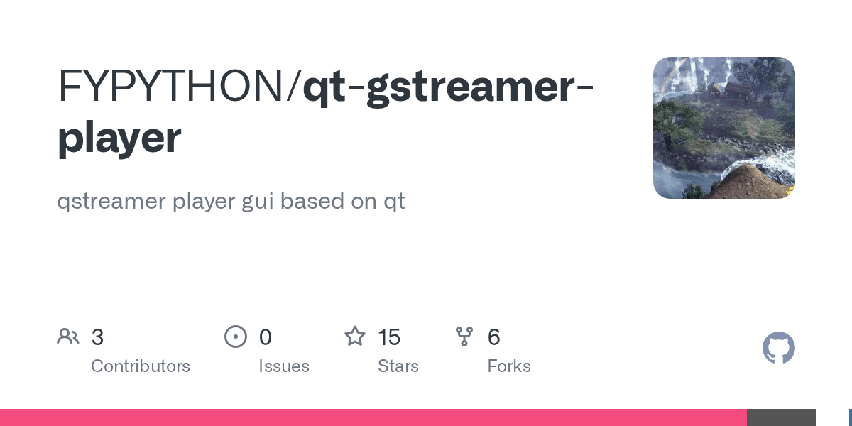 GitHub FYPYTHON/qtgstreamerplayer qstreamer player gui based on qt
