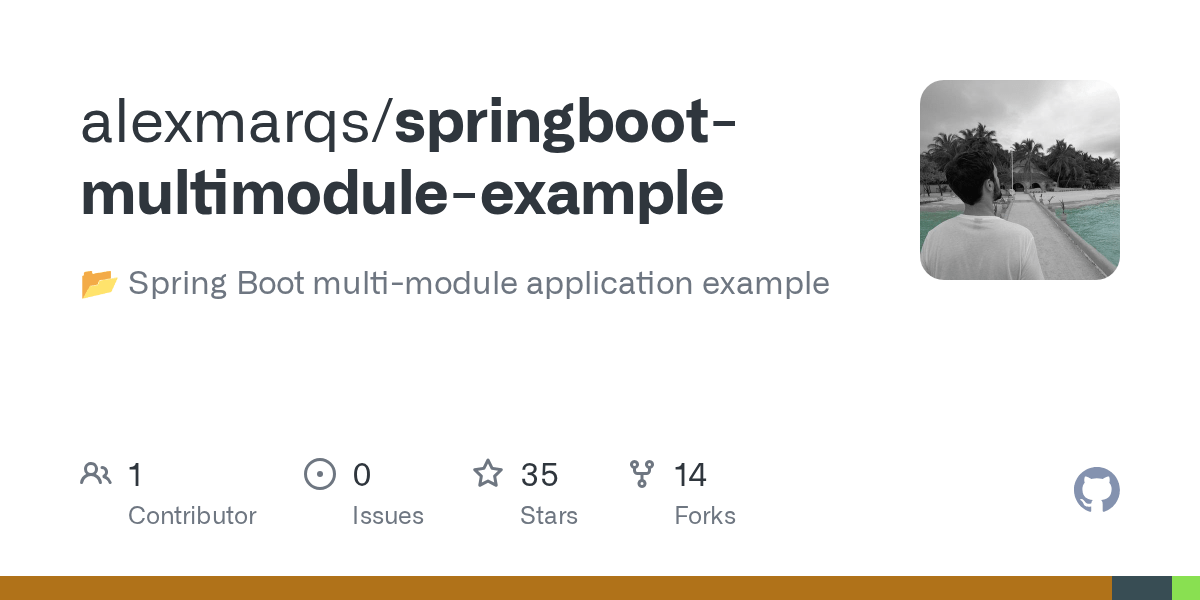 GitHub alexmarqs/springbootmultimoduleexample 📂 Spring Boot multi