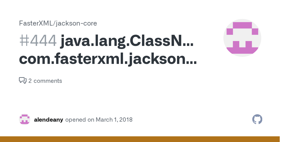 java.lang.ClassNotFoundException com.fasterxml.jackson.core.util