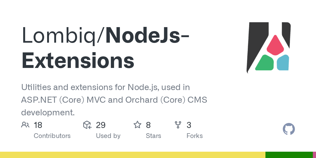 GitHub Lombiq/NodeJsExtensions Utilities and extensions for Node.js