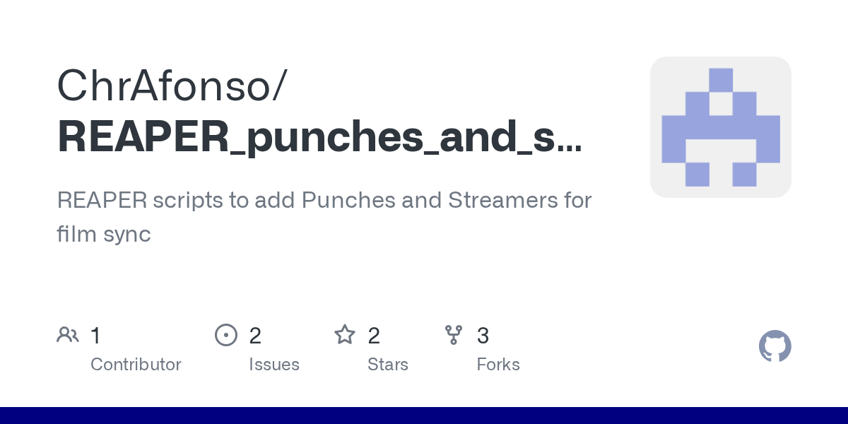 GitHub ChrAfonso/REAPER_punches_and_streamers REAPER scripts to add