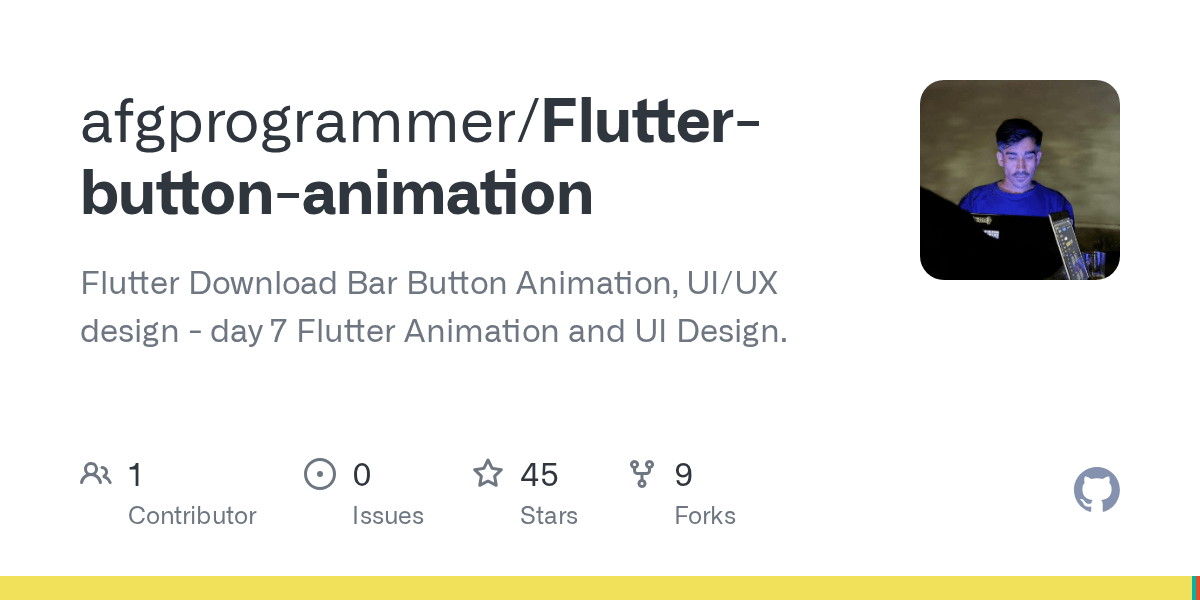 GitHub afgprogrammer/Flutterbuttonanimation Flutter Download Bar