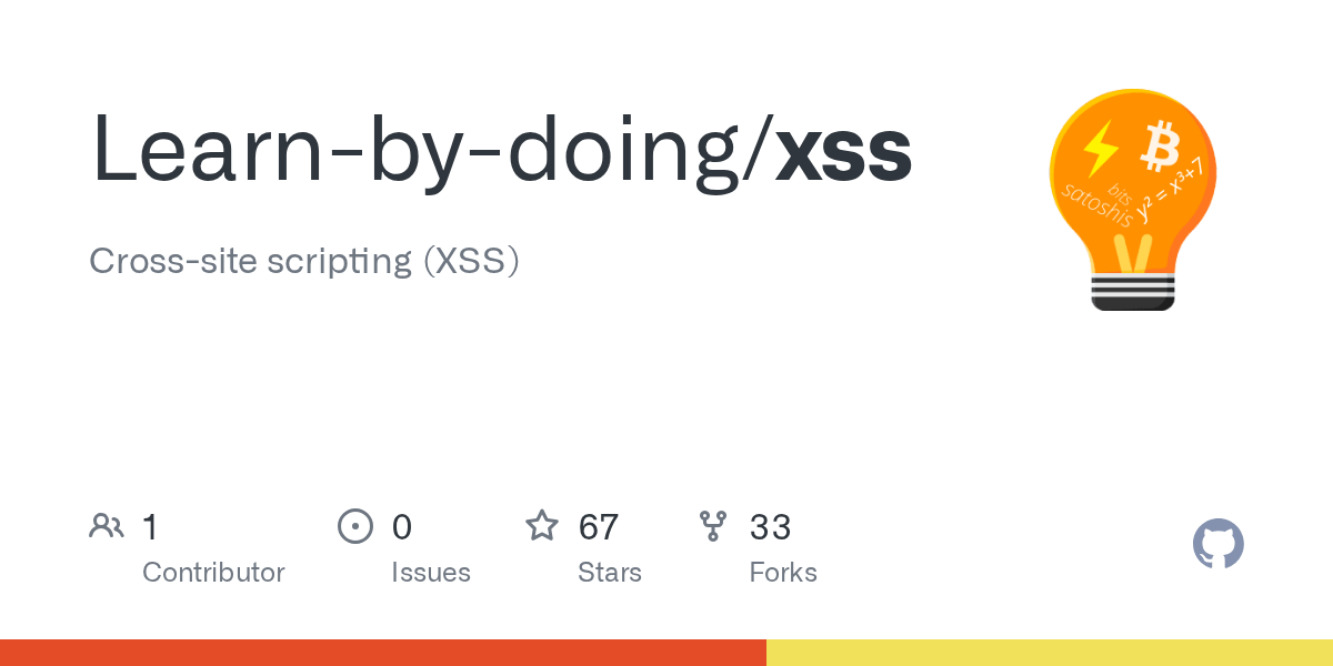 GitHub Learnbydoing/xss Crosssite scripting (XSS)