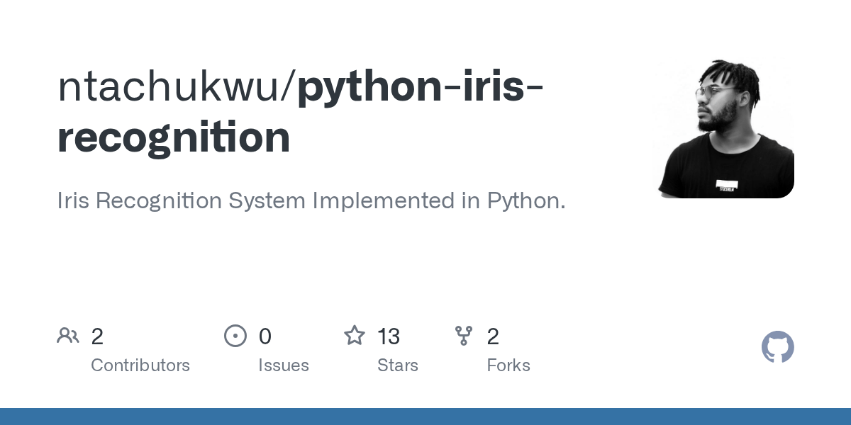GitHub ntachukwu/pythonirisrecognition Iris Recognition System