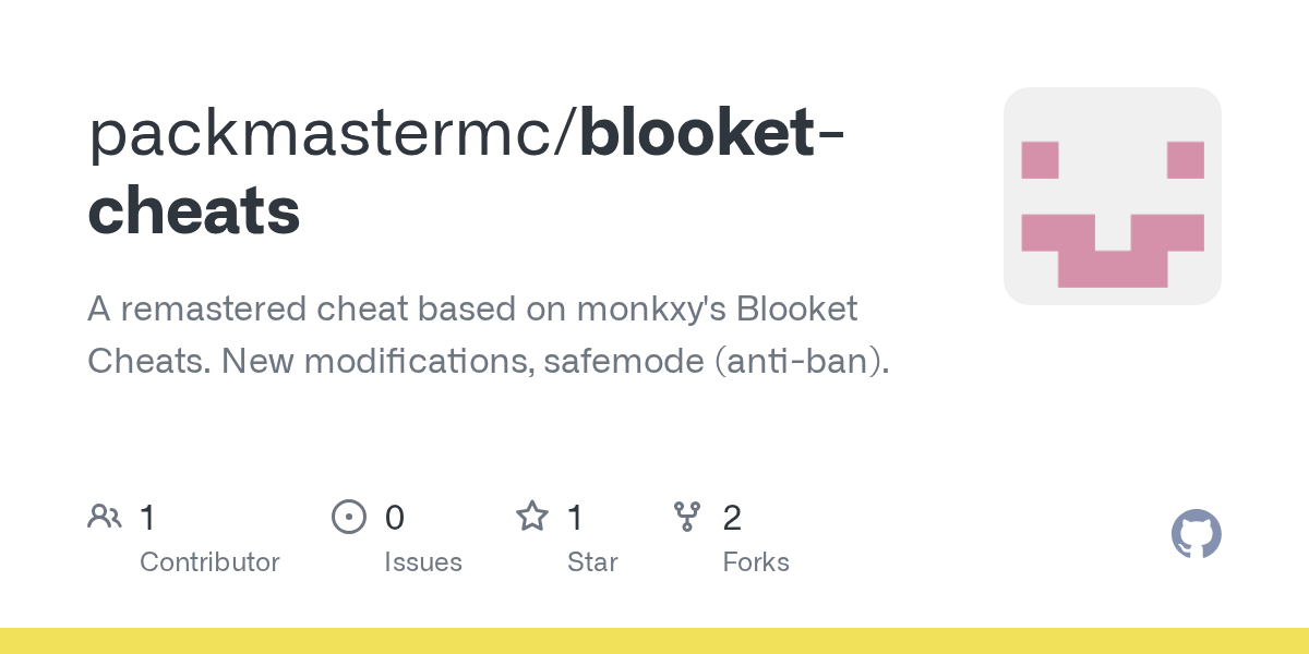 GitHub packmastermc/blooketcheats A remastered cheat based on