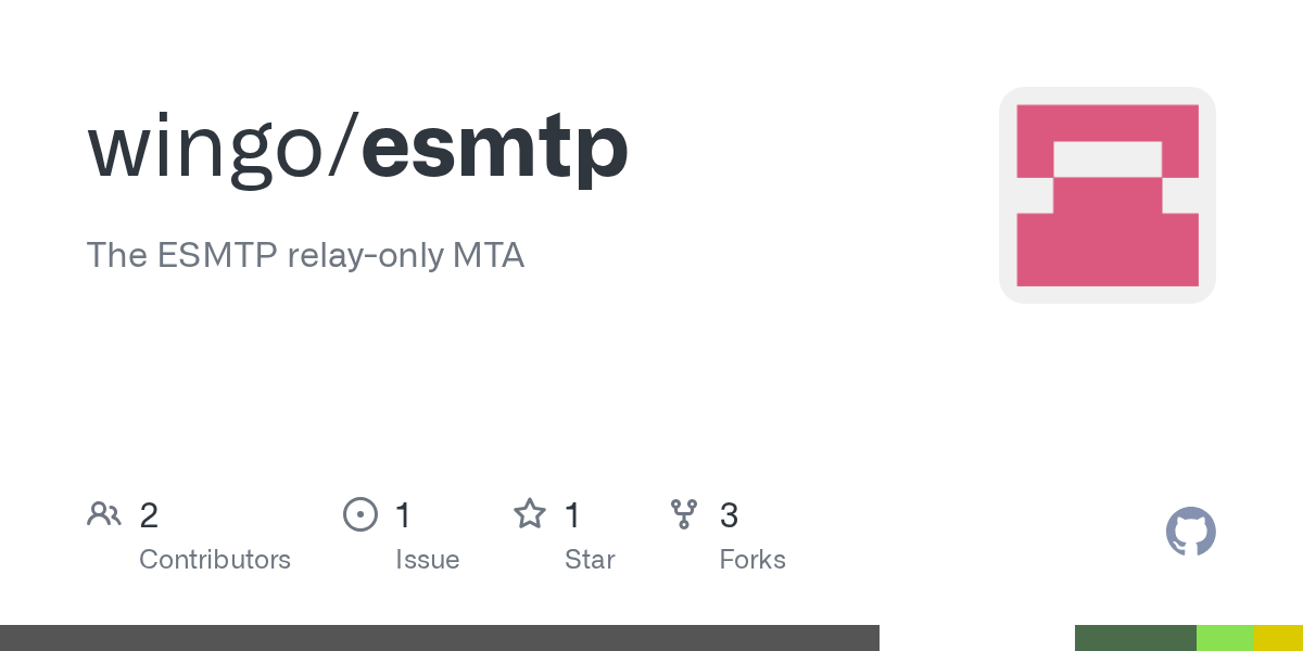 GitHub wingo/esmtp The ESMTP relayonly MTA